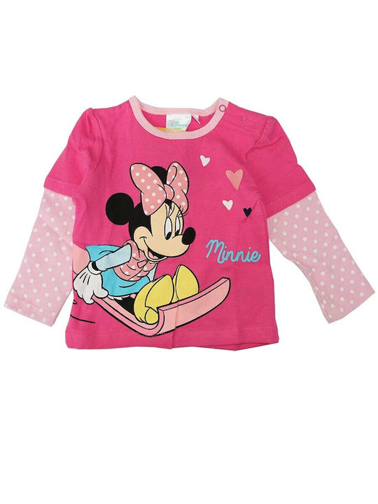 Disney Kinderhemd Langarm Fuchsie