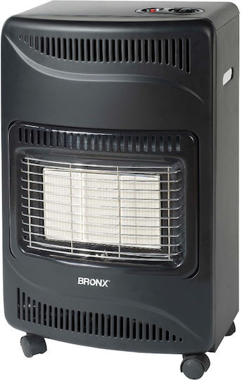 Home & Camp Bronx Κεραμική Σόμπα Υγραερίου 1500W Μαύρη 42x36.5x74.5cm