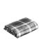 Amo La Casa Fleece Decke Doppel 200x250cm Kariert Grau