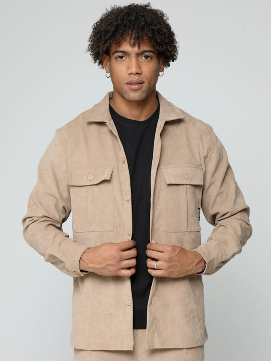 Tresor Orlando Men's Shirt Long Sleeve Camel