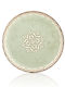 By Bone Plate Shallow made of Porcelain Green 12pcs