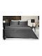 Guy Laroche Sheet Super-Double 240x270cm. Minimal Black & White