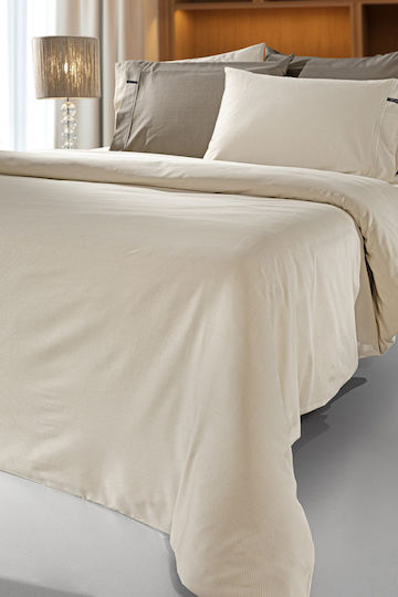 Guy Laroche Sheet King Size with Elastic 180x200+35cm. Minimal Natural