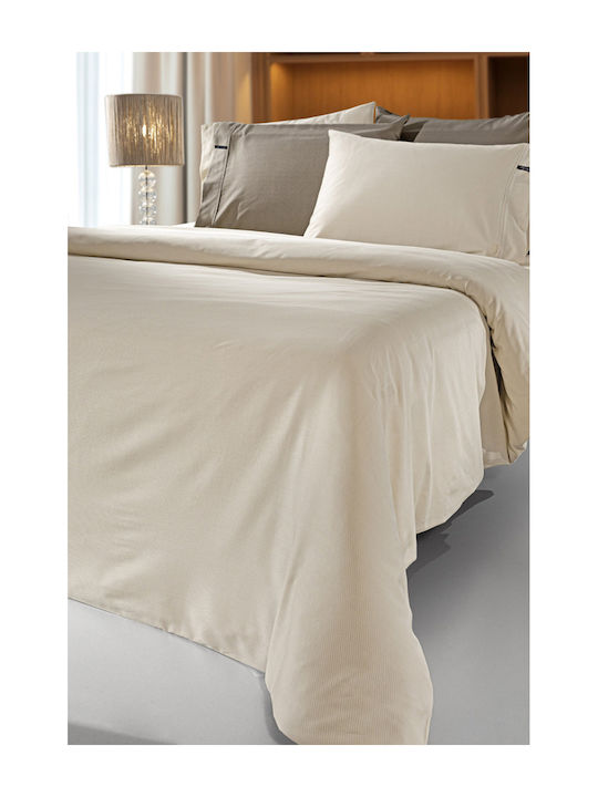 Guy Laroche Sheet Super-Double with Elastic 160x200+35cm. Minimal Natural