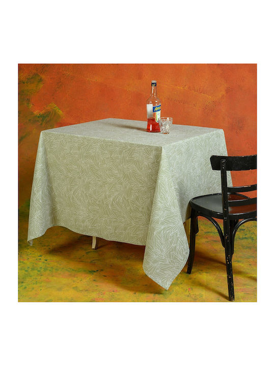 Melinen Tablecloth Clara Olive 140x240cm