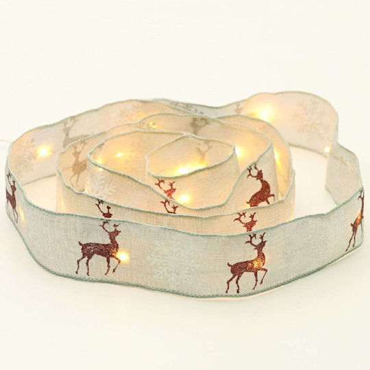 20 Lights LED 2m. White Battery in String 1pcs
