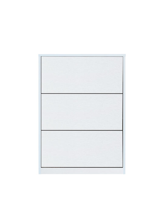 Dorit Wooden Shoe Organizer White 73x24x113.2cm