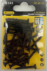 Bossram Βίδα Γυψοσανίδας με Διάμετρο M3.5 και Μήκος 30mm 35τμχ Bossram