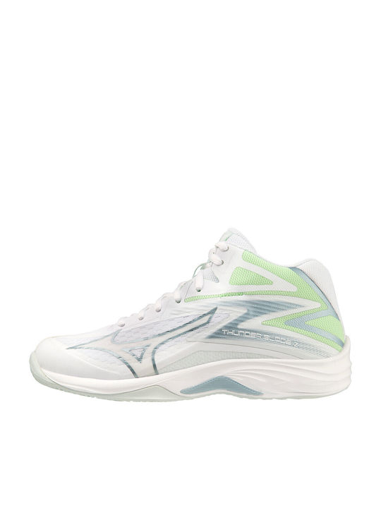 Mizuno Thunder Blade Z Mid Sport Shoes Volleyball White