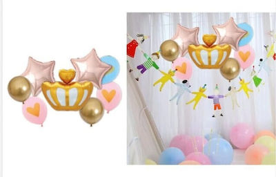 Set of 5 Balloons Foil Gray Marriage