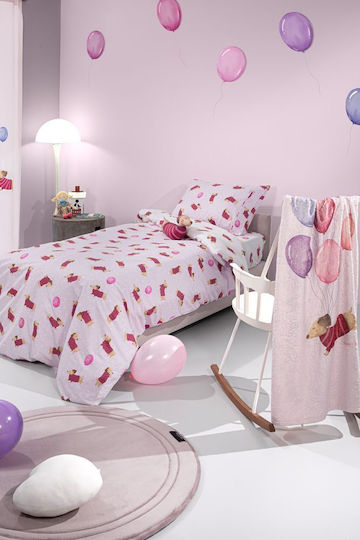 Saint Clair Kids Duvet Cover Set Single Fuchsia
