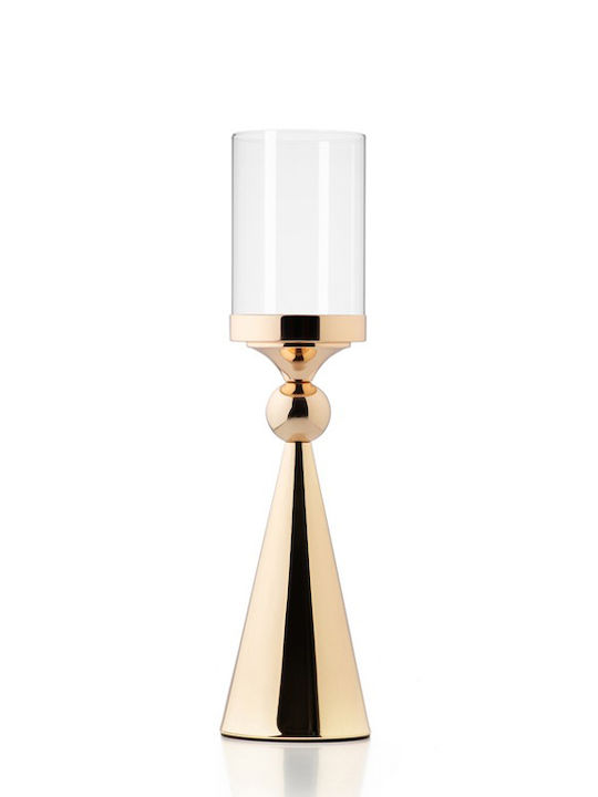 Palma Emporio Kerzenhalter Metall in Gold Farbe 11.5x45.5x45.5cm 1Stück