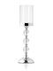 Palma Emporio Kerzenhalter Metall in Silber Farbe 12.5x45x45cm 1Stück
