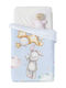 Manterol Casa Blanket Spanish Cot Vip Velvet Light Blue 110x140cm