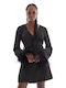 Glamorous Mini Evening Dress Satin Black