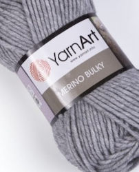 YarnArt Merino Wool Gray 100gr 75% Acrylic