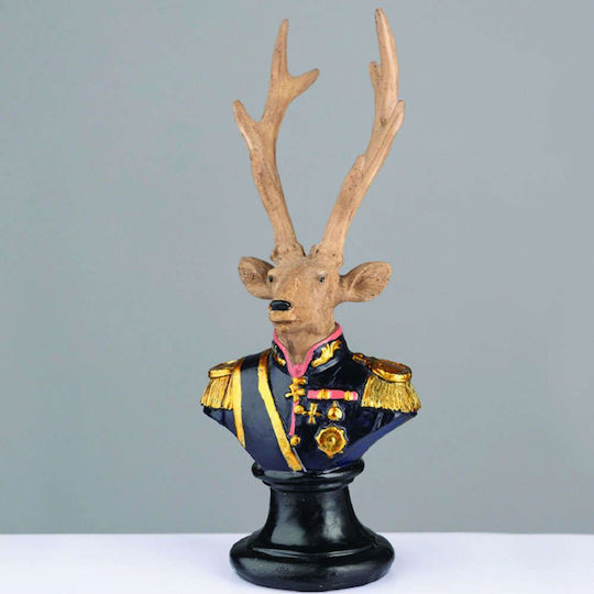 Aca Illuminated Christmas Figure Deer Brown 24x24cm Soldier