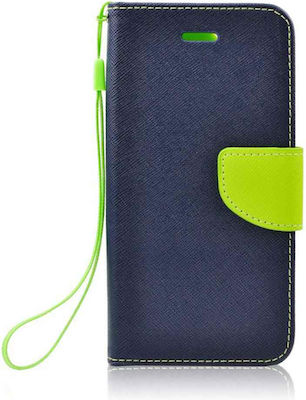 Wallet Synthetic with Strap Magnetic Navy Blue (Galaxy S9)