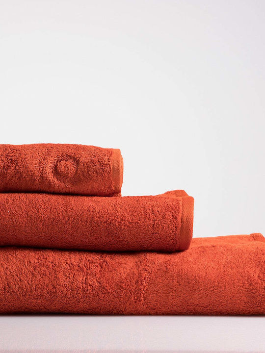 Rust discount orange towels