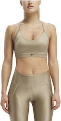 Reebok Lux Strappy Bra Women's Sports Bra without Padding Gold