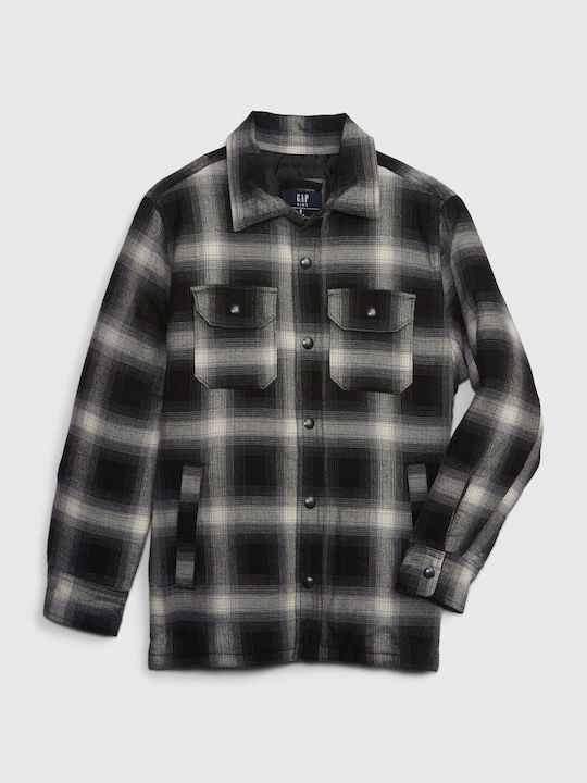 GAP Kids Checked Shirt Black