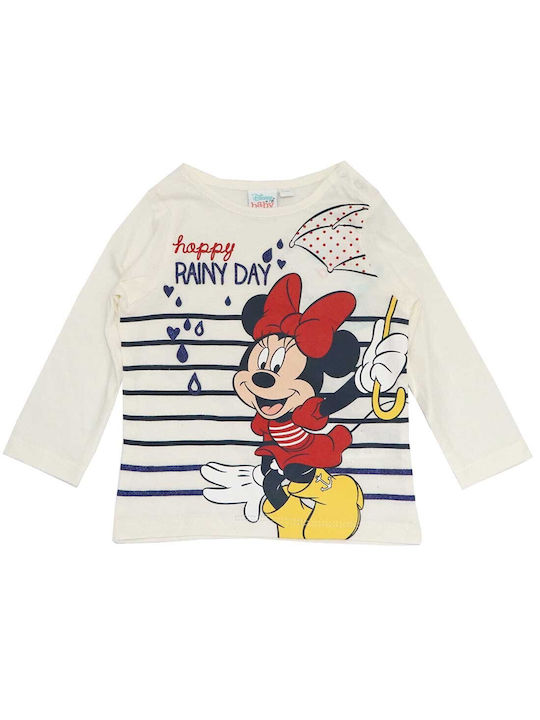 Disney Kids Blouse Long Sleeve Ecru