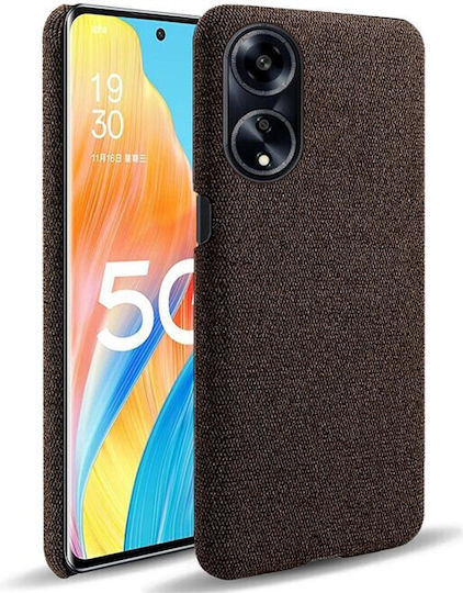 Cloth Umschlag Rückseite Kunststoff Braun (Oppo A98)