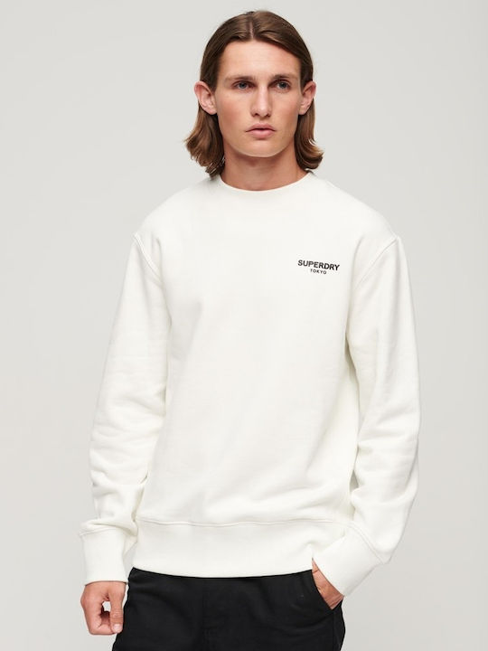 Superdry Φούτερ Λευκό