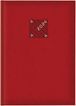 Θεοφύλακτος Sidney Daily Desktop Diary 2024 Red 21x29.7cm