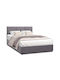 Kingston Bett Doppelbett Grey mit Tische für Matratze 150x200cm