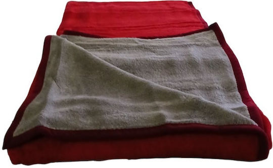 Manterol Casa Dacota Blanket Double 220x240cm Red