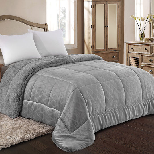 Adam Home Комбинирано одеяло Единично 160x240бр 820 Сив (820)
