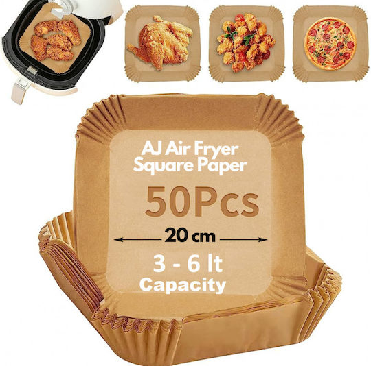 Aj Non-stick Paper for Air Fryer 20x20cm 50pcs