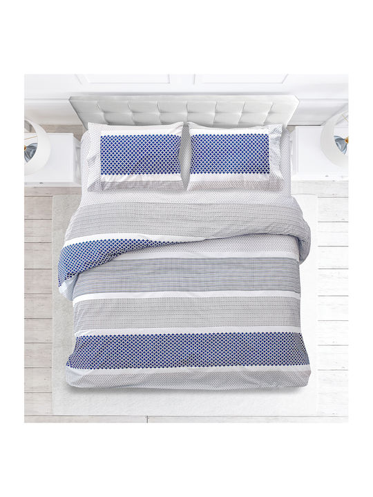 Makis Tselios Home Duvet Set Single 160x240cm Boho Blue 2pcs