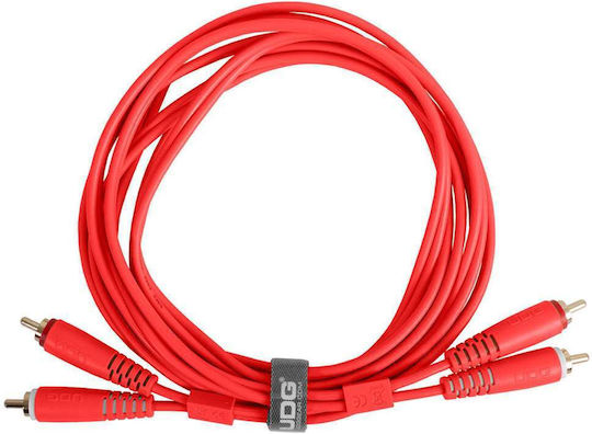 UDG Кабел 2x RCA male - 2x RCA male 1.5м U97001RD