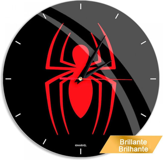 ERT Group Analoge Metallische Schwarze Wanduhr Ø30,5cm ERT Group Analoge Metallische Schwarze Wanduhr Ø30,5cm