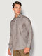 Long-sleeved Cotton Shirt Brown