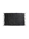 Sidi Home Plast Rug Fireplace Rectangular Leather Dark Grey