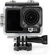 Nedis ACAM51BK Action Camera 4K Ultra HD Υποβρύχια (με Θήκη) με Οθόνη 2" και Wi-Fi Μαύρη