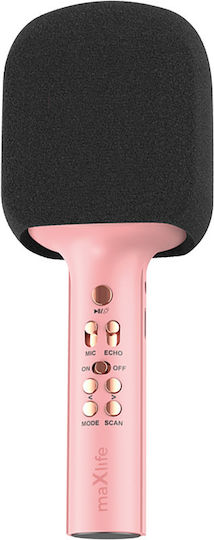 Maxlife Μικρόφωνο Karaoke Ασύρματο MXBM-600 Ροζ