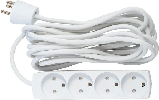 Microconnect Steckdosenleiste 4 Positionen mit Schalter und Kabel 5m