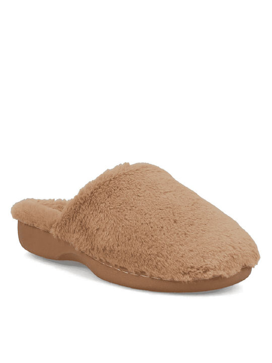 Migato Women's Slippers with Fur Brown