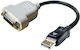 Dell Μετατροπέας DisplayPort male σε DVI-D female 1τμχ 23NVR