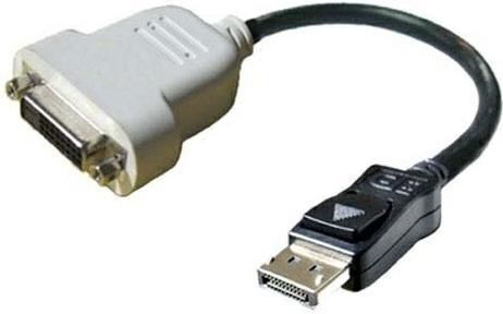 Dell Μετατροπέας DisplayPort male σε DVI-D female 1τμχ 23NVR