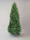 Pvc Christmas Slim Green Tree with Metallic Base H210cm