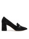 Fardoulis Suede Black Heels