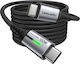 Leewello Lw-204 USB 2.0 Cable USB-C Male - USB-C 100W PD Black 1.2m
