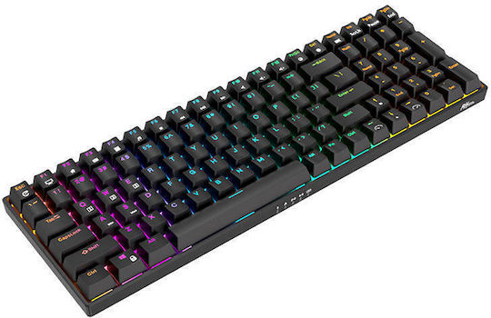 Royal Kludge RK100 Drahtlos Gaming Mechanische Tastatur mit Benutzerdefiniert Braun Schaltern und RGB-Beleuchtung (Englisch US)