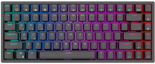Royal Kludge RK84 Fără fir Gaming Tastatură Mecanică Tenkeyless cu Custom Brown comutatoare și iluminare RGB (Engleză US)
