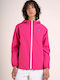 Flotte Women's Short Sports Jacket Waterproof for Winter Fuchsia